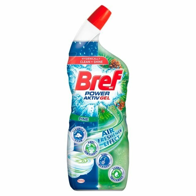 Bref WC gel RŮŽOVÝ hygienically Clean&Shine Floral 700ml