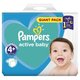 Pampers active baby 4+ (10-15 kg) Extra absorpční plenky 62ks